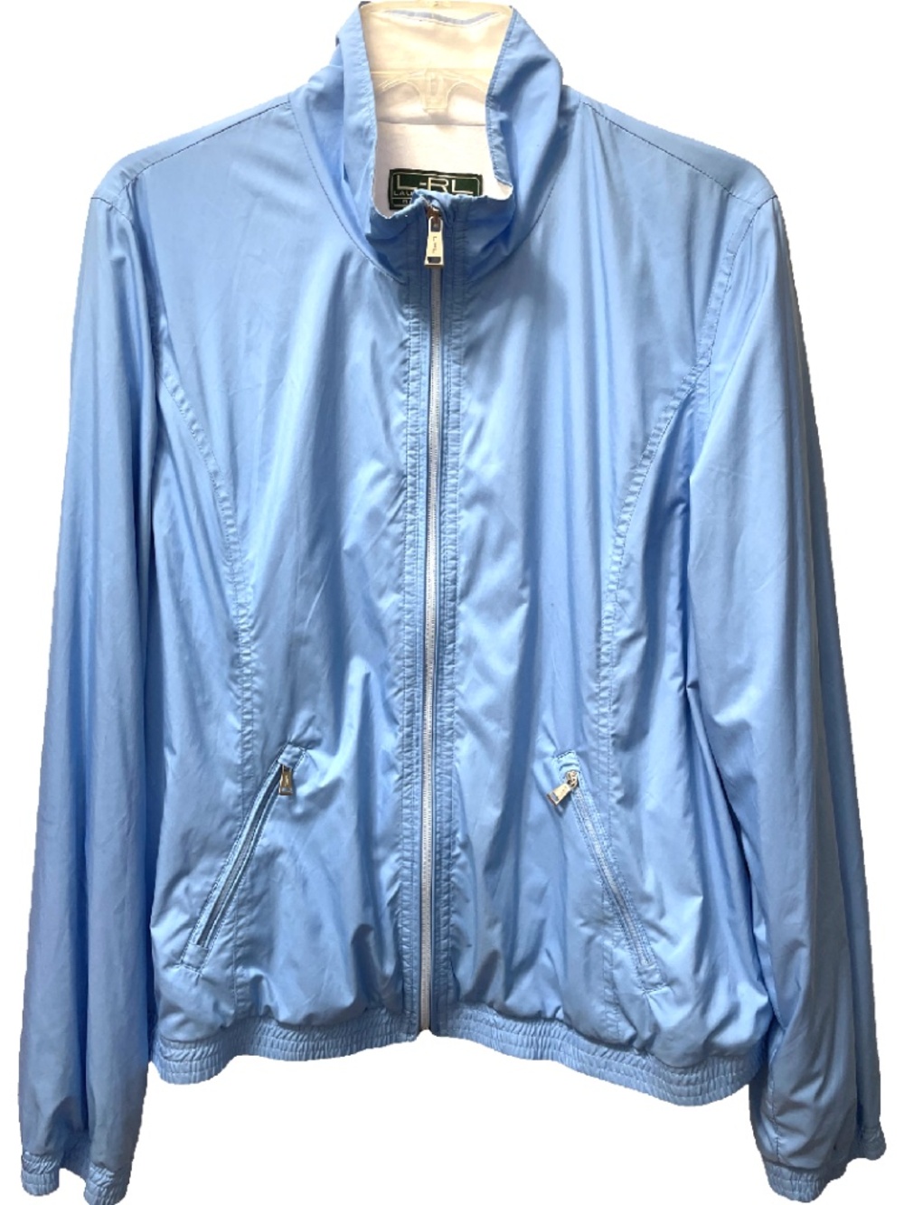 LRL Lauren Ralph Lauren Light Blue Wind Jacket Size XL